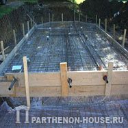 Строительство бетонного бассейна. Окончание подготовительных работ перед бетонированием фундамента.